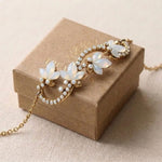 Cleo Antique Gold Bridal Bracelet - Treasures by Agnes