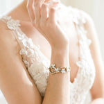 Cleo Antique Gold Bridal Bracelet - Treasures by Agnes