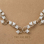Cleo Antique Gold Bridal Hair Vine - Treasures by Agnes