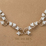 Cleo Antique Gold Bridal Hair Vine - Treasures by Agnes