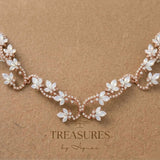 Cleo Antique Gold Bridal Hair Vine - Treasures by Agnes