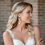 Cleo Bridal White Opal Crystal Earrings - Treasures by Agnes