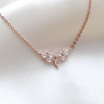 Delicate gold filled cubic zirconia necklace - LISETTE - Treasures by Agnes