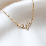 Delicate gold filled cubic zirconia necklace - LISETTE - Treasures by Agnes