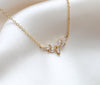 Delicate gold filled cubic zirconia necklace - LISETTE - Treasures by Agnes