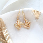 Delicate rose gold bridal pendant necklace - ADDIA - Treasures by Agnes