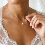 Demi Bridal Pearl Drop Necklace - Treasures by Agnes