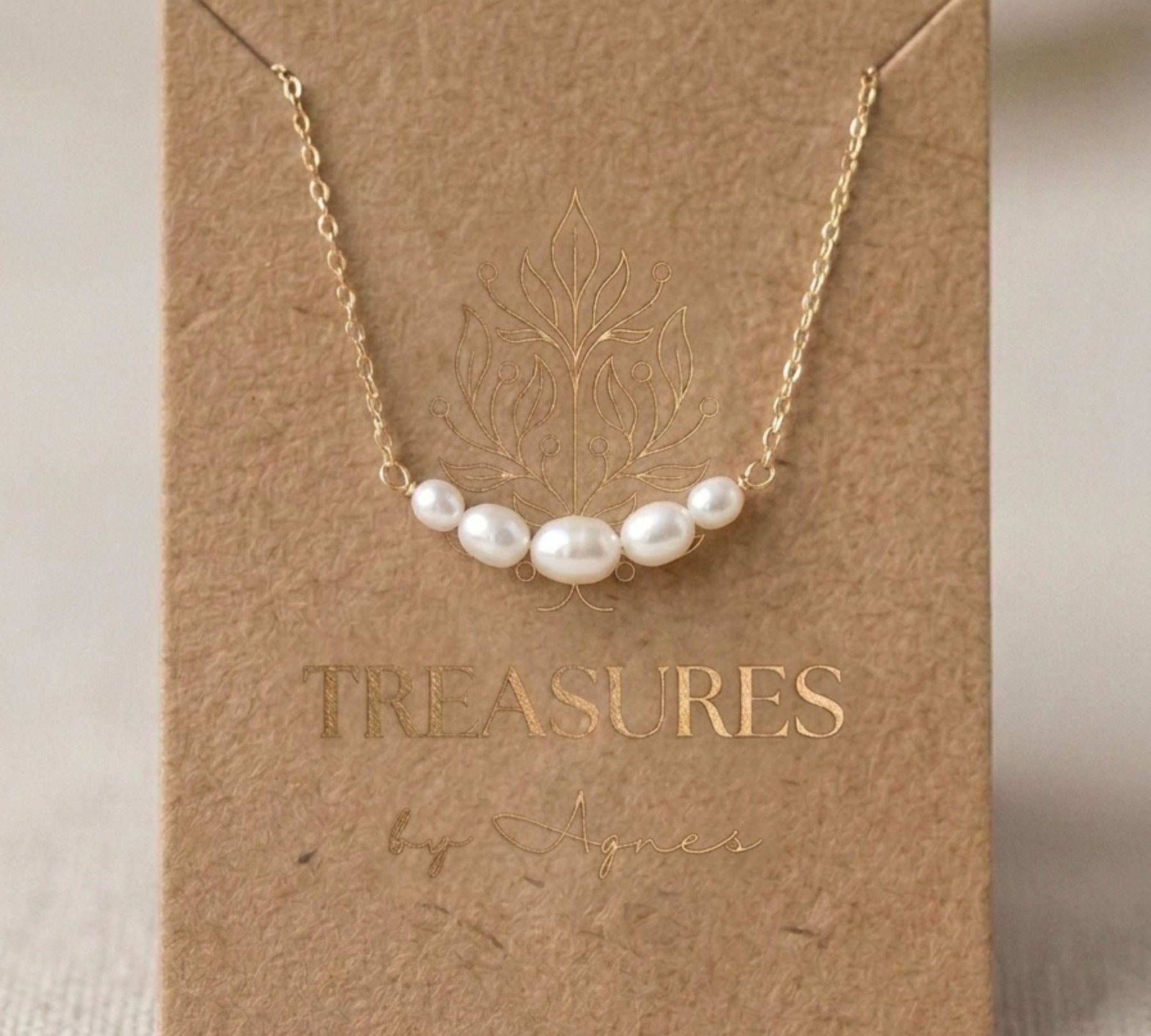 Demi Bridal Pearl Necklace - Treasures by Agnes