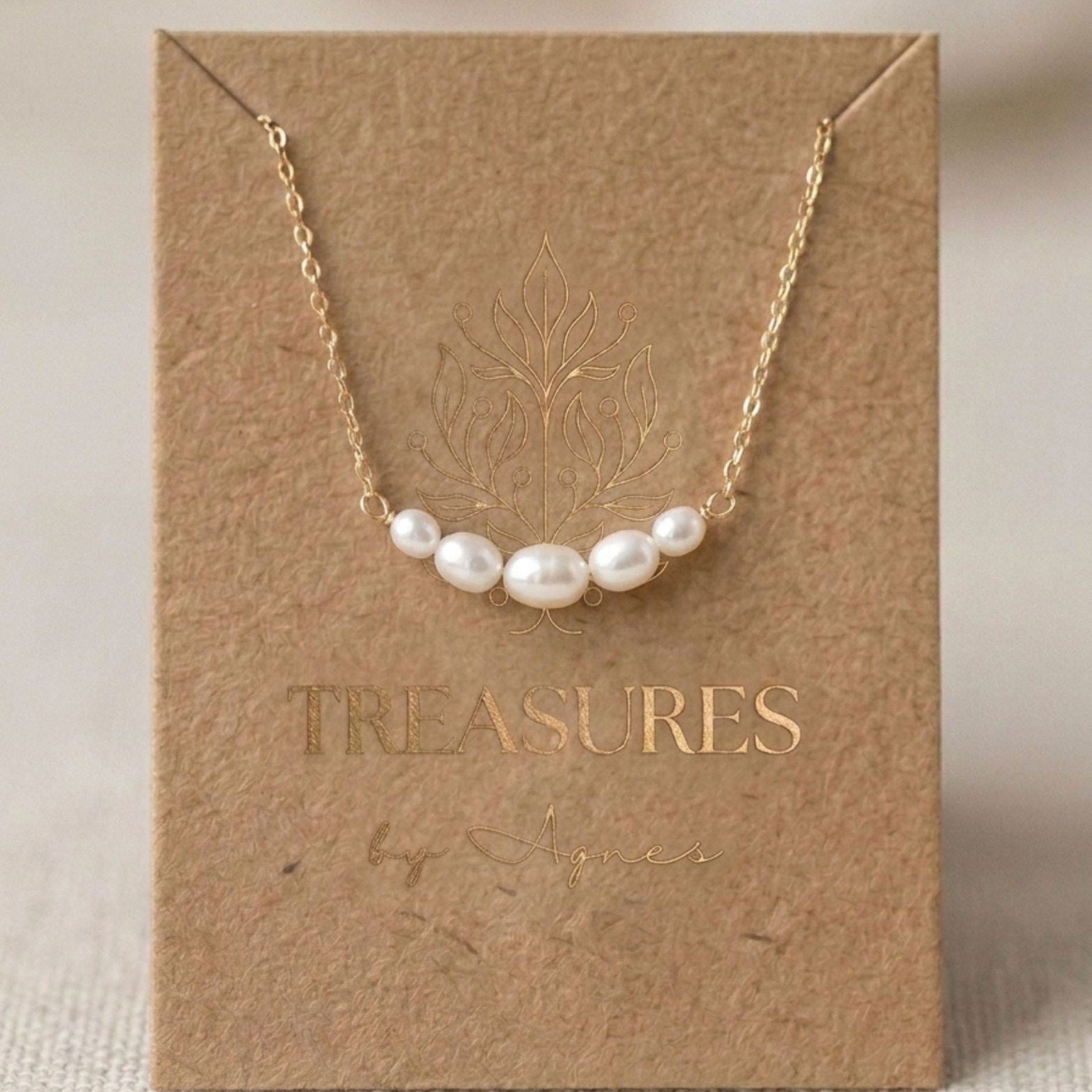 Demi Bridal Pearl Necklace - Treasures by Agnes