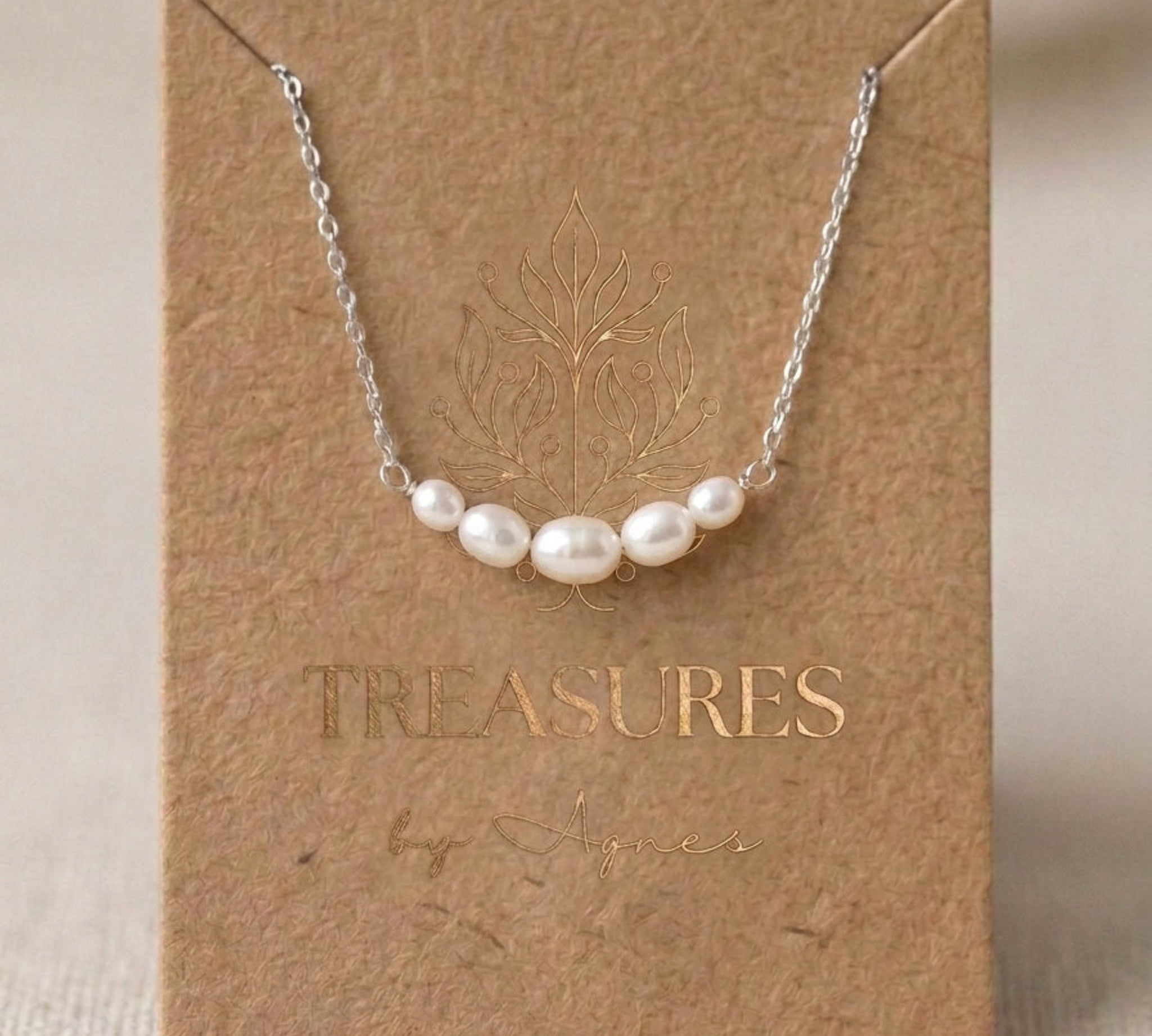 Demi Bridal Pearl Necklace - Treasures by Agnes