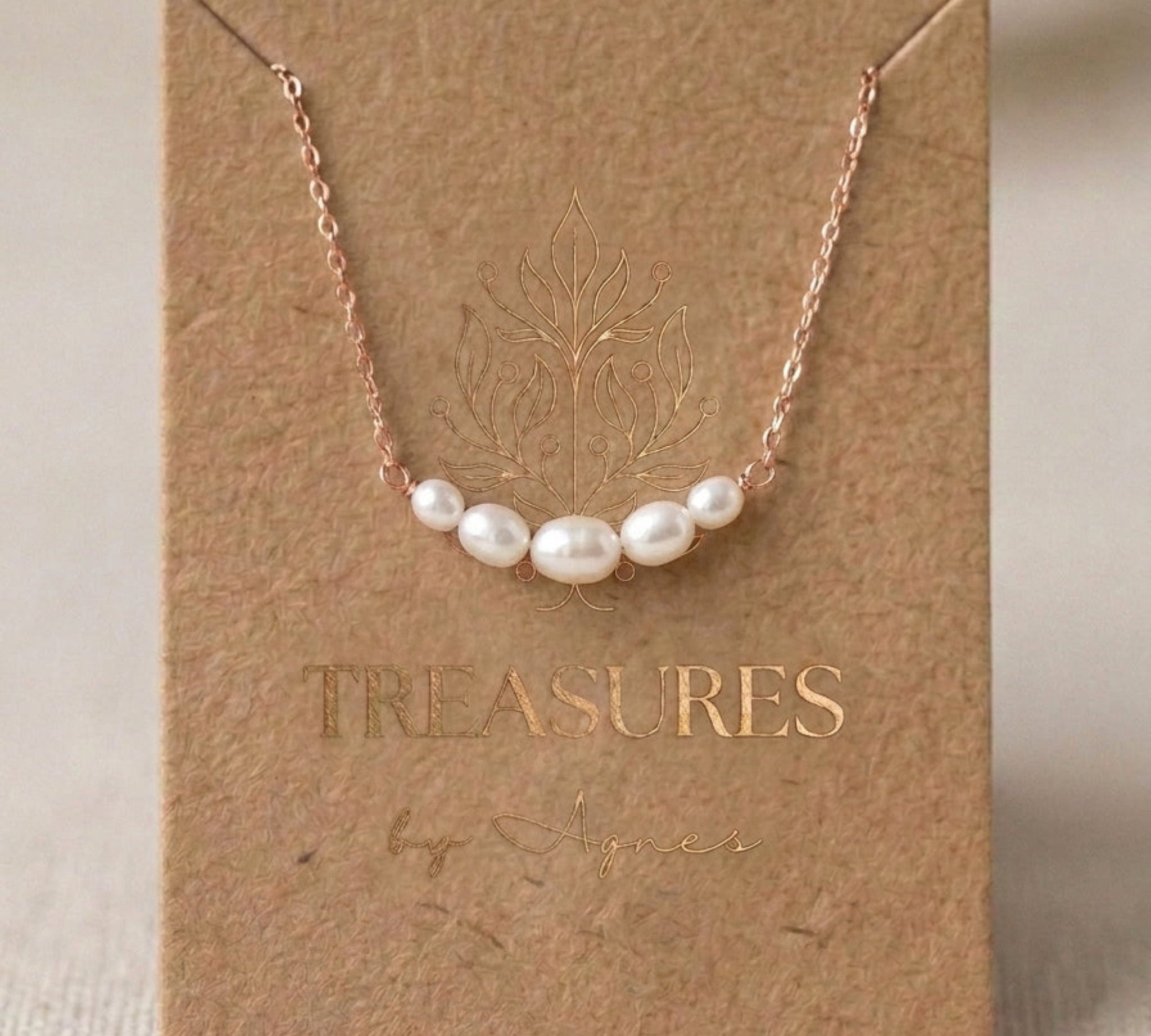 Demi Bridal Pearl Necklace - Treasures by Agnes