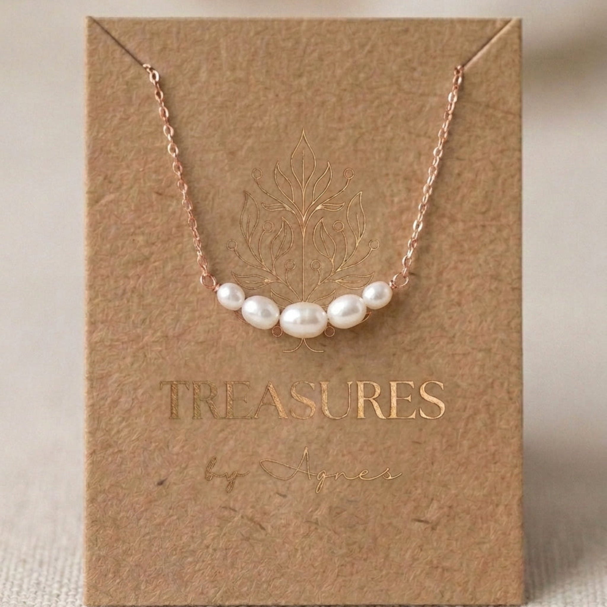 Demi Bridal Pearl Necklace - Treasures by Agnes