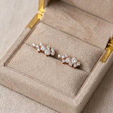 Frankie CZ Ear Climber Bridal Earrings - Treasures by Agnes