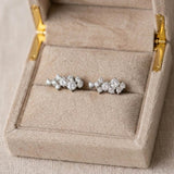 Frankie CZ Ear Climber Bridal Earrings - Treasures by Agnes