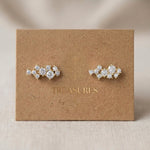 Frankie CZ Ear Climber Bridal Earrings - Treasures by Agnes