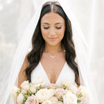 Gemma Dainty Gold CZ Bridal Necklace - Treasures by Agnes