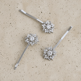 Gold Cubic Zirconia Bridal Hair Pins - Treasures by Agnes