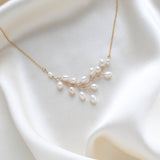 Gold filled pearl necklace for Bride - KACIE - Treasures by Agnes
