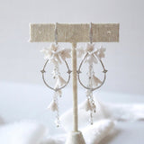 Irena Floral Bridal Earrings with Pearls - Treasures by Agnes