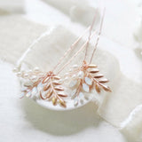 Ivy Swarovski Crystal & Pearl Bridal Hair Pins - Treasures by Agnes