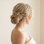 Ivy Swarovski Crystal & Pearl Bridal Hair Pins - Treasures by Agnes