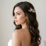 Ivy Swarovski Crystal & Pearl Bridal Hair Pins - Treasures by Agnes