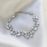 Jamie Rose Gold CZ Bridal Bracelet - Treasures by Agnes