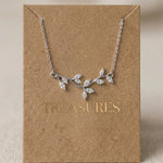 Joy Dainty Rose Gold Swarovski Crystal Bridal Necklace - Treasures by Agnes
