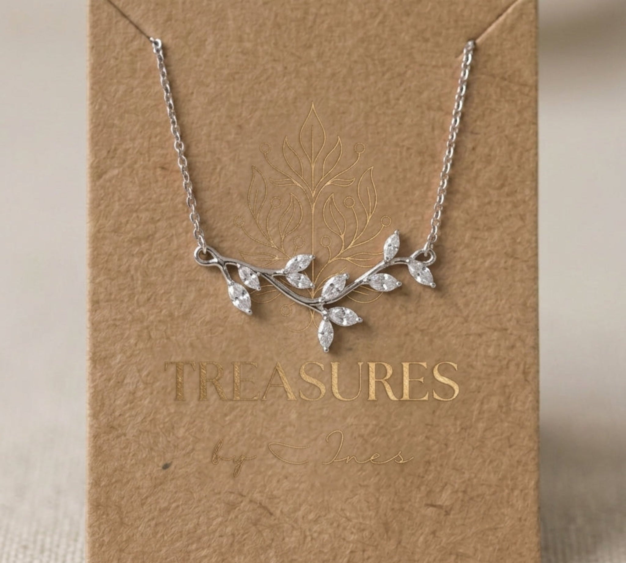 Joy Dainty Rose Gold Swarovski Crystal Bridal Necklace - Treasures by Agnes