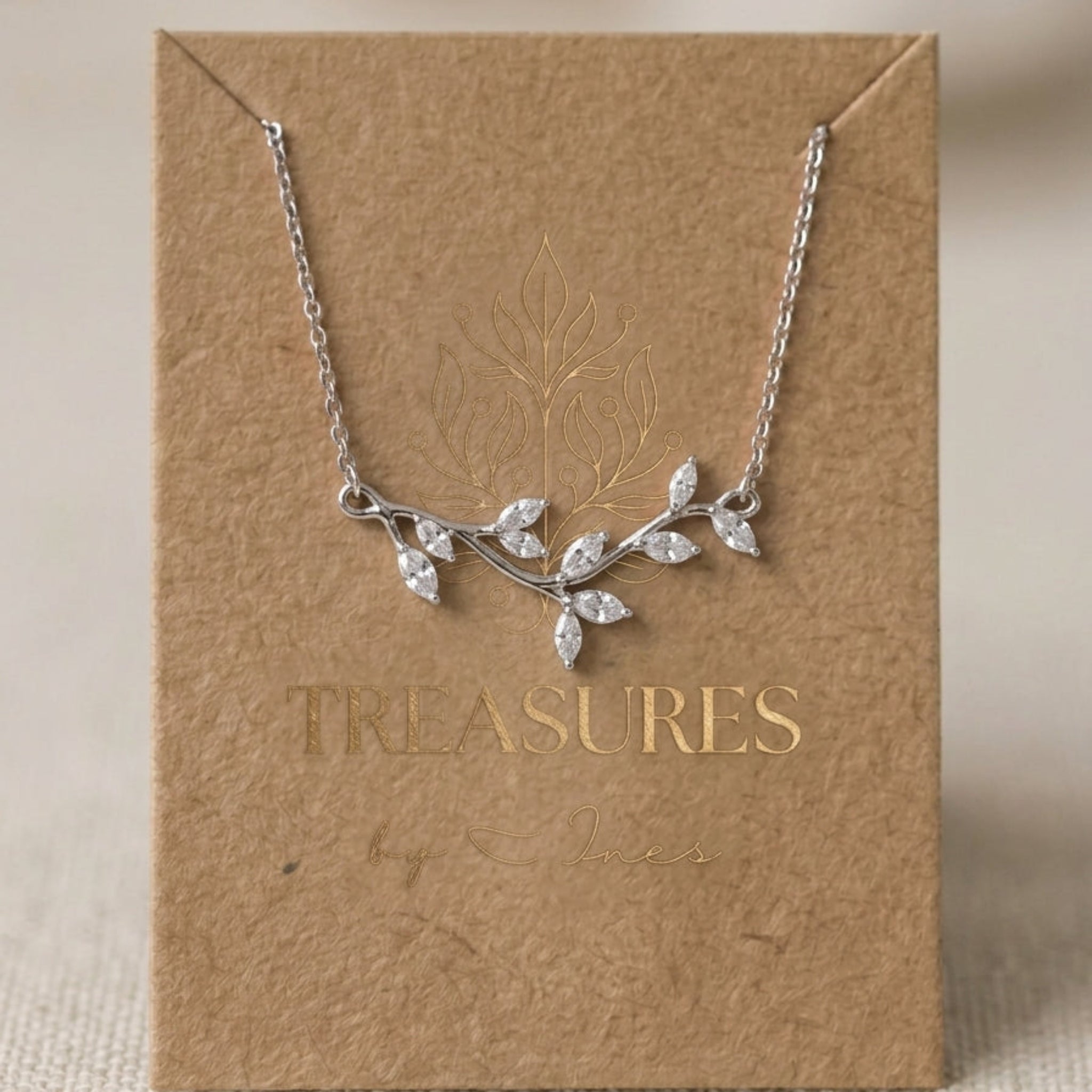 Joy Dainty Rose Gold Swarovski Crystal Bridal Necklace - Treasures by Agnes
