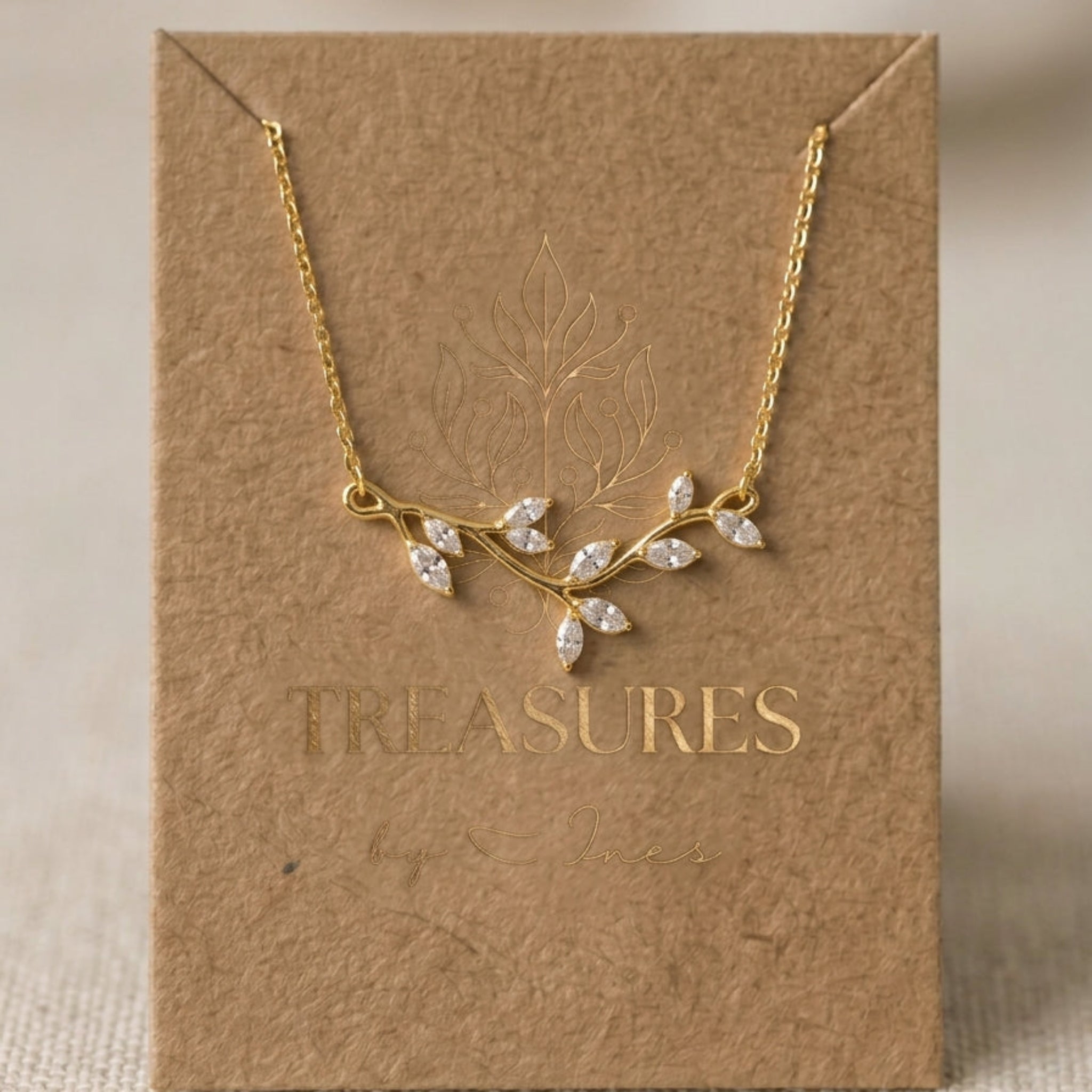 Joy Dainty Rose Gold Swarovski Crystal Bridal Necklace - Treasures by Agnes