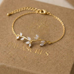 Joy Rose Gold Swarovski Crystal Bridal Bracelet - Treasures by Agnes