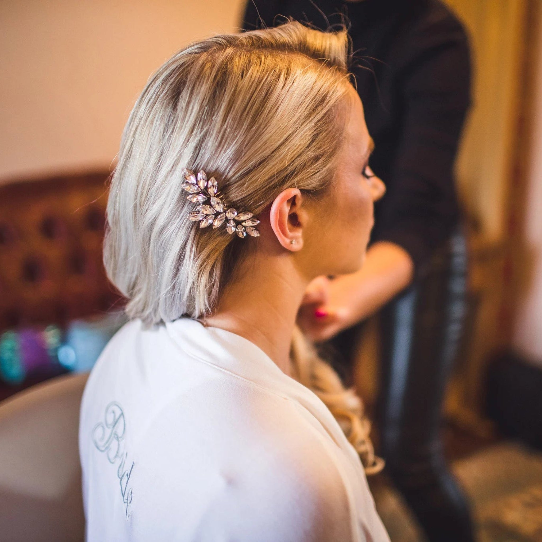 Juliette Swarovski Crystal Bridal Hair Comb - Treasures by Agnes