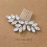 Juliette Swarovski Crystal Bridal Hair Comb - Treasures by Agnes