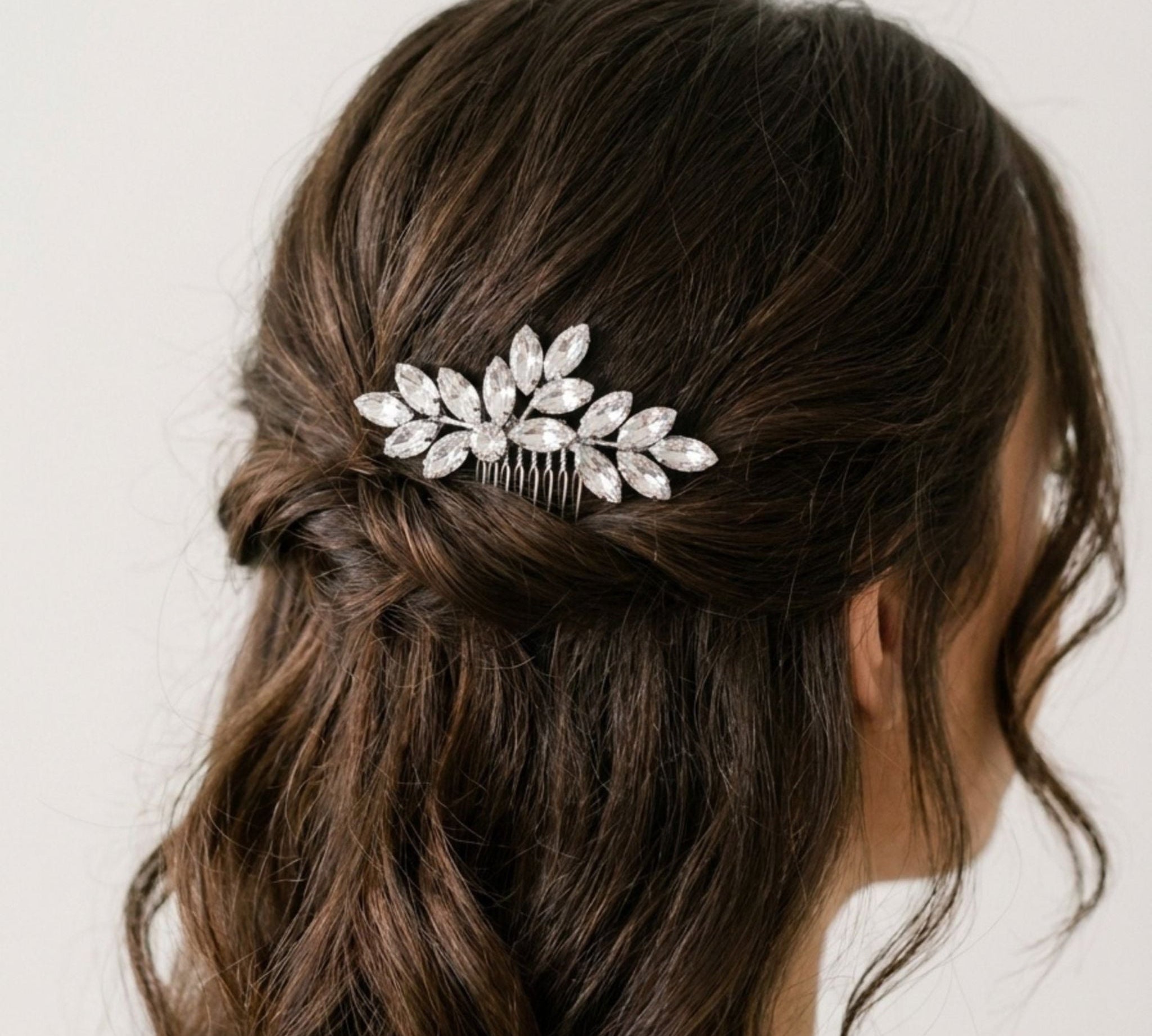 Juliette Swarovski Crystal Bridal Hair Comb - Treasures by Agnes