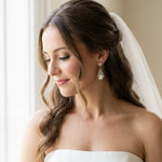 Kennedy Swarovski Crystal Bridal Earrings - Treasures by Agnes