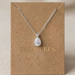 Khloe CZ Bridal Backdrop Necklace - Treasures by Agnes