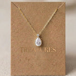 Khloe CZ Bridal Backdrop Necklace - Treasures by Agnes