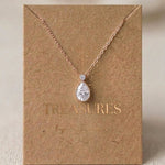 Khloe CZ Bridal Backdrop Necklace - Treasures by Agnes
