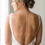 Khloe CZ Bridal Backdrop Necklace - Treasures by Agnes