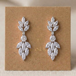 Kristen Dainty Rose Gold Bridal Earrings - Treasures by Agnes