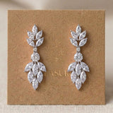 Kristen Dainty Rose Gold Bridal Earrings - Treasures by Agnes