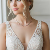 Lauren 3 piece rose gold jewelry set - Treasures by Agnes