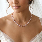 Lauren Bridal CZ Leaf Necklace - Treasures by Agnes