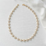 Lauren Bridal CZ Leaf Necklace - Treasures by Agnes
