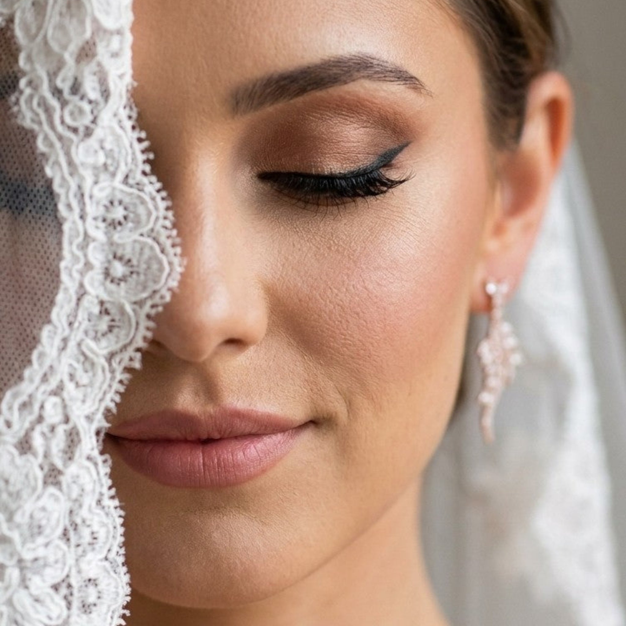 Leah CZ Leaf Drop Bridal Earrings - Treasures by Agnes