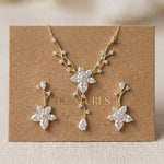 Lily Rose Gold CZ Bridal Jewelry Set - Treasures by Agnes