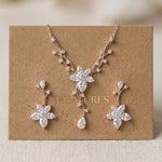 Lily Rose Gold CZ Bridal Jewelry Set - Treasures by Agnes