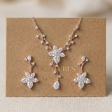 Lily Rose Gold CZ Bridal Jewelry Set - Treasures by Agnes