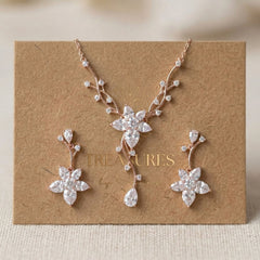 Lily Rose Gold CZ Bridal Jewelry Set - Treasures by Agnes